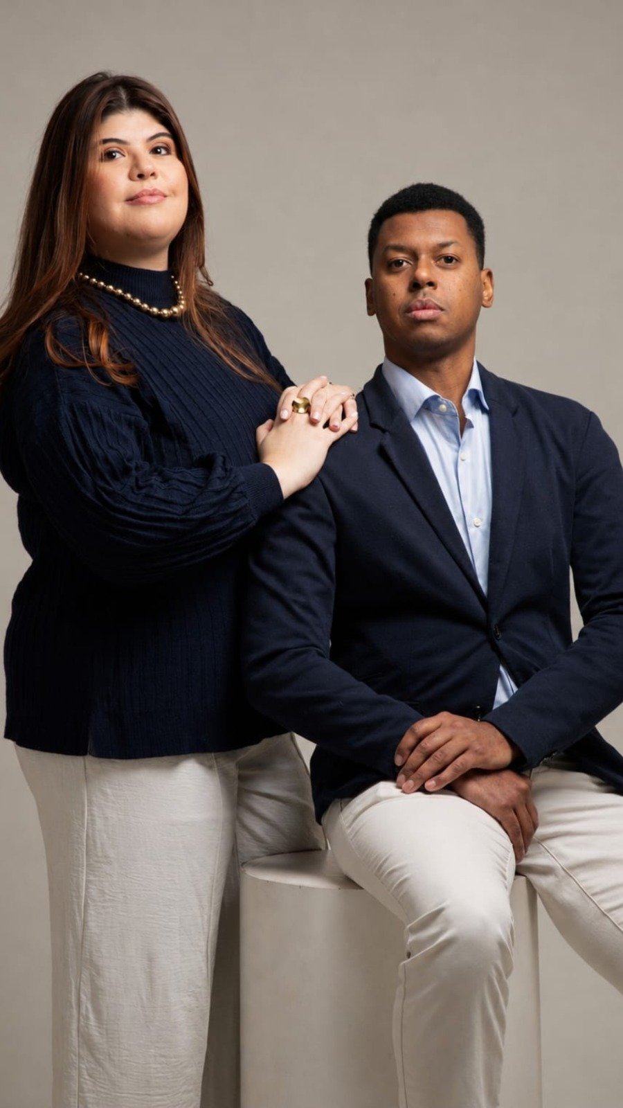 Felipe e Gabriella, fundadores da Touché Marketing Médico